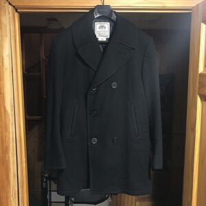 DSCP Quarterdeck Collection Peacoat Mens 42L Navy Wool Military Coat Classic